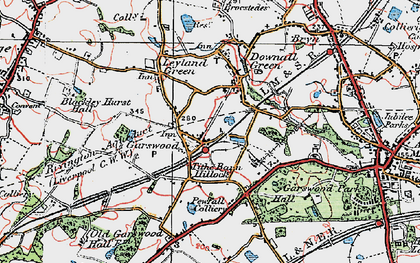 Old map of Garswood in 1924