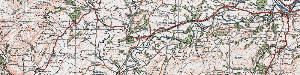 Old map of Banc y Cwm in 1923