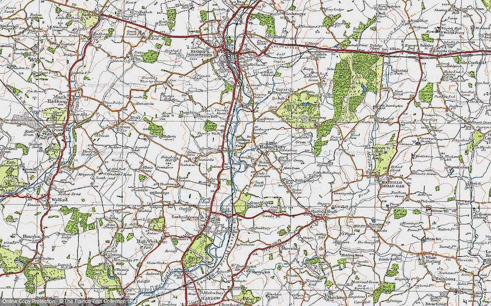 Old Map of Gaston Green, 1919 in 1919