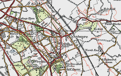 Old map of Gateacre in 1923
