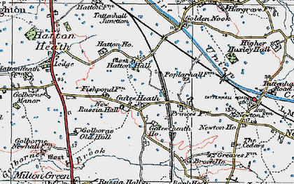 Old map of Hatton Hall in 1924