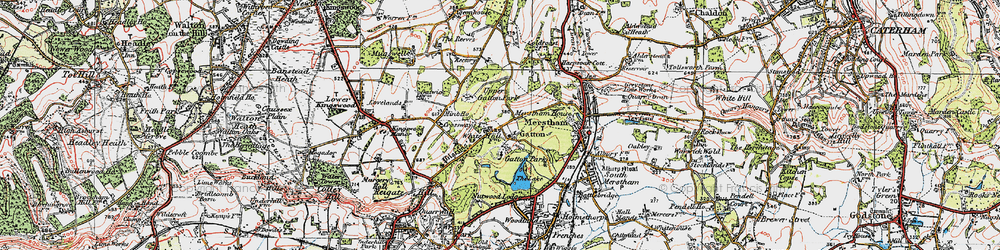 Old map of Gatton in 1920