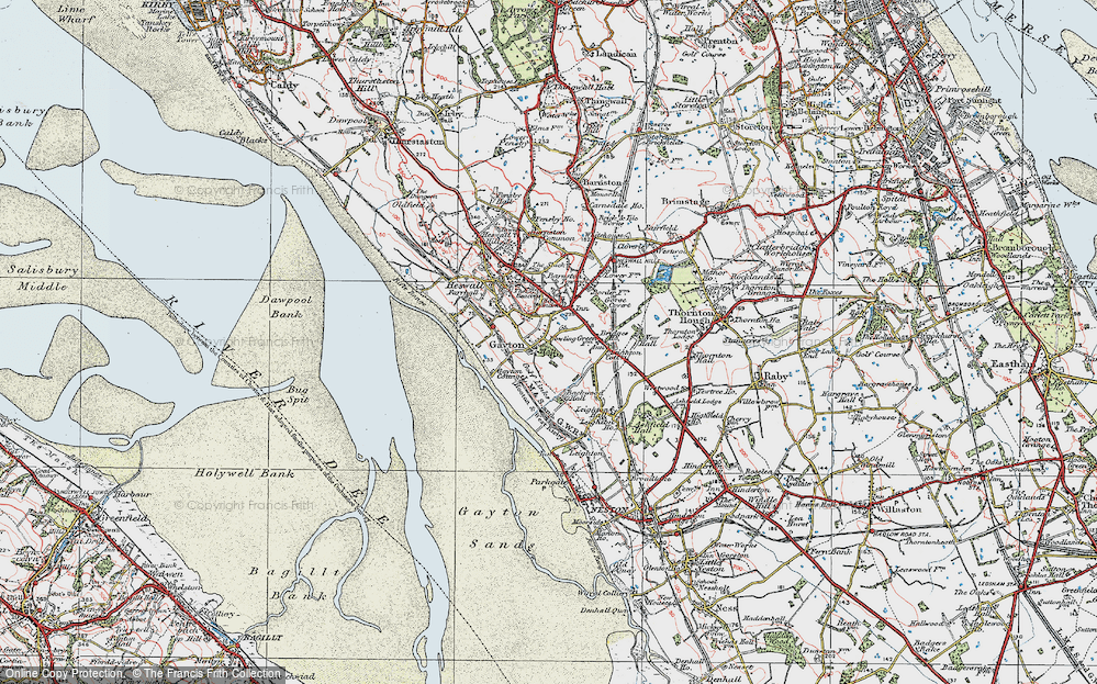 Old Map of Gayton, 1924 in 1924