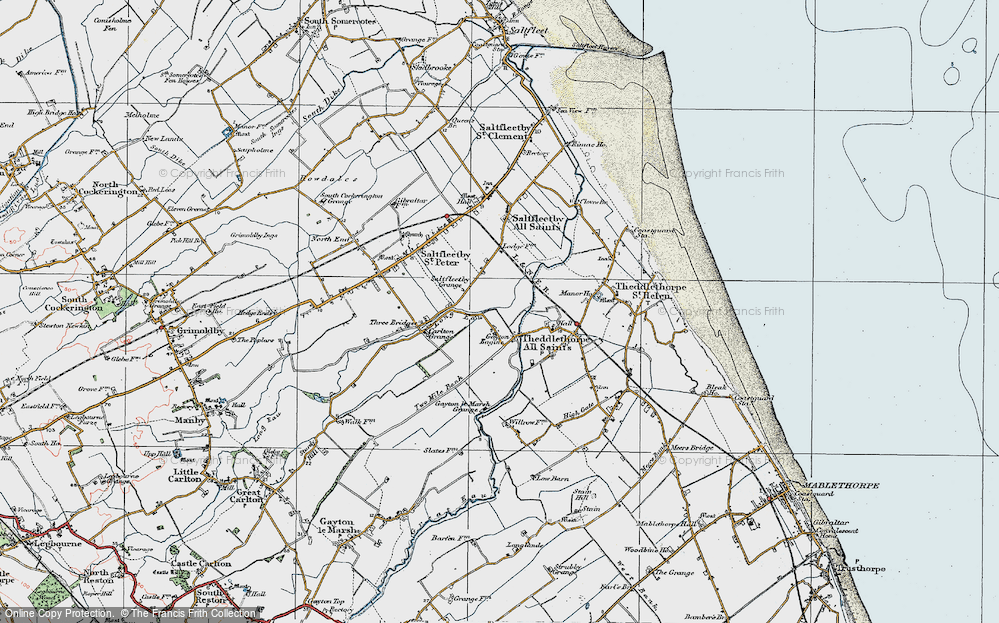 Old Map of Gayton Engine, 1923 in 1923