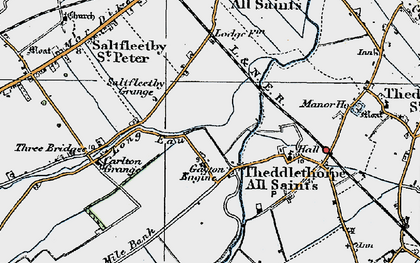 Old map of Gayton Engine in 1923