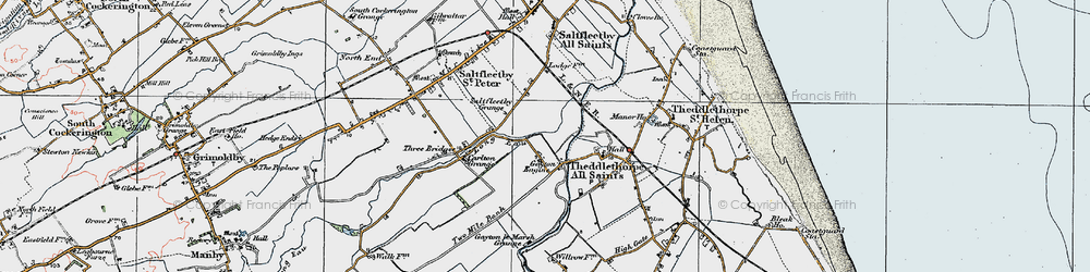 Old map of Gayton Engine in 1923