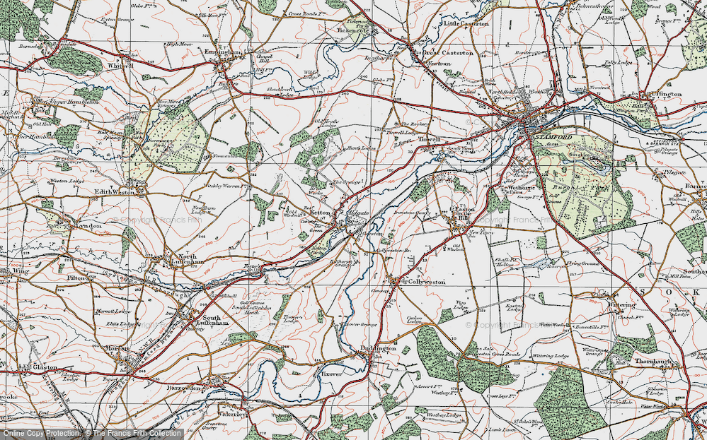 Old Map of Geeston, 1922 in 1922
