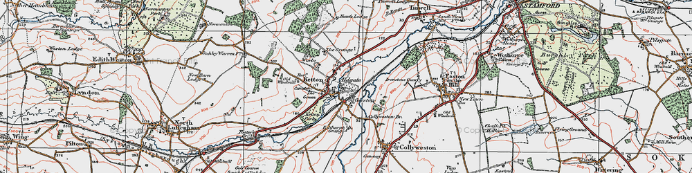 Old map of Geeston in 1922