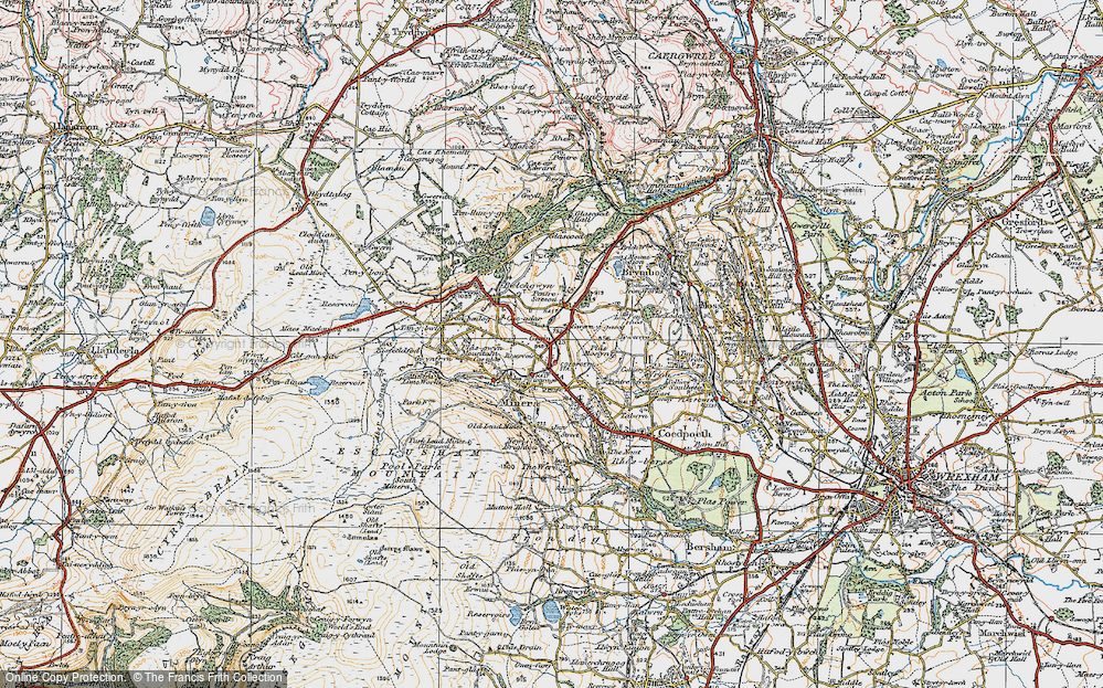 Old Map of Gegin, 1921 in 1921