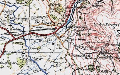 Old map of Geinas in 1922