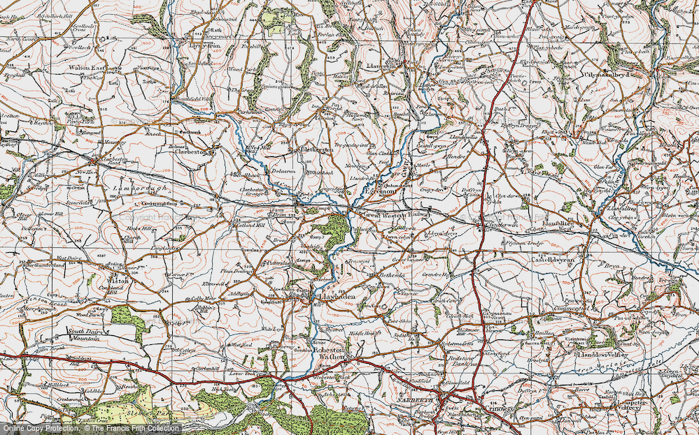 Old Map of Gelli, 1922 in 1922