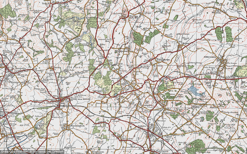 Old Map of Gelsmoor, 1921 in 1921