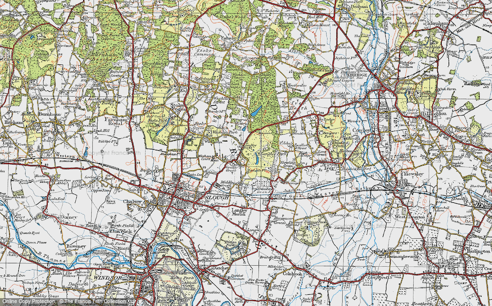 Old Map of George Green, 1920 in 1920