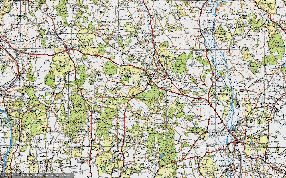 Old Map of Gerrards Cross, 1920 in 1920