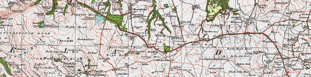 Old map of Gerrick in 1925