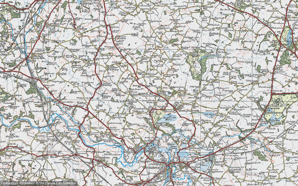Old Map of Gibb Hill, 1923 in 1923