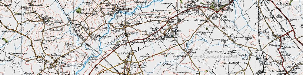 Old map of Westlington Ho in 1919