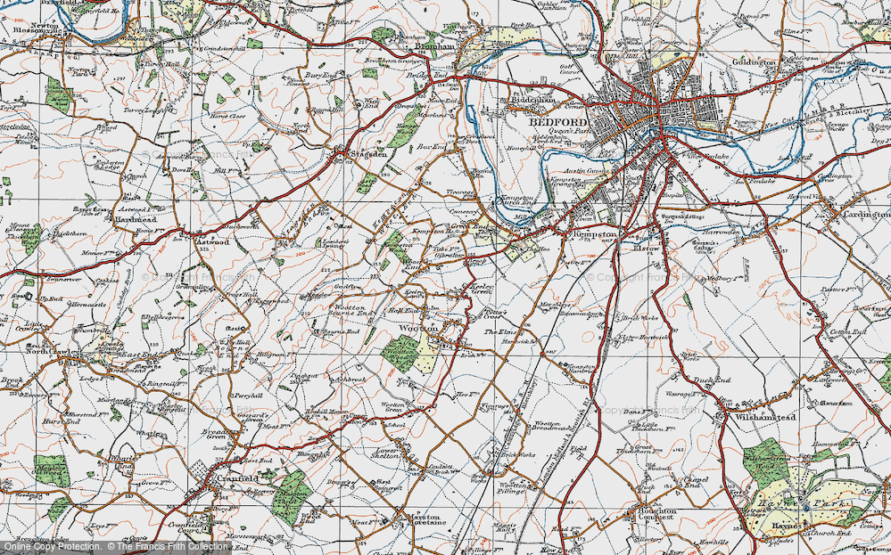 Old Map of Gibraltar, 1919 in 1919