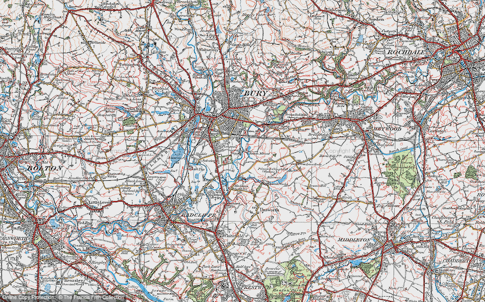 Old Map of Gigg, 1924 in 1924