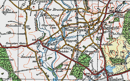 Old map of Giggetty in 1921