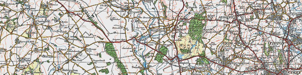 Old map of Giggetty in 1921