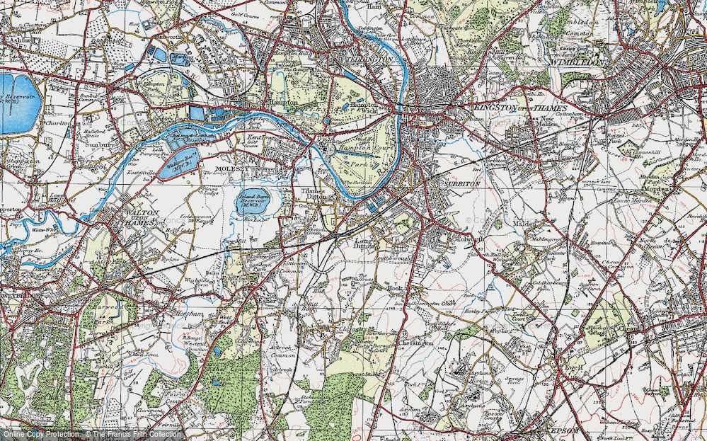 Old Map of Giggshill, 1920 in 1920