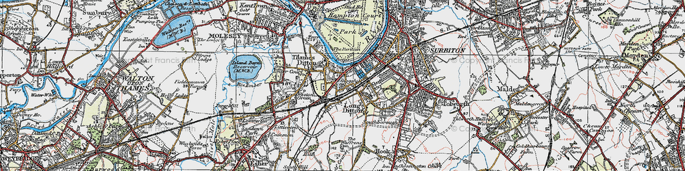 Old map of Giggshill in 1920
