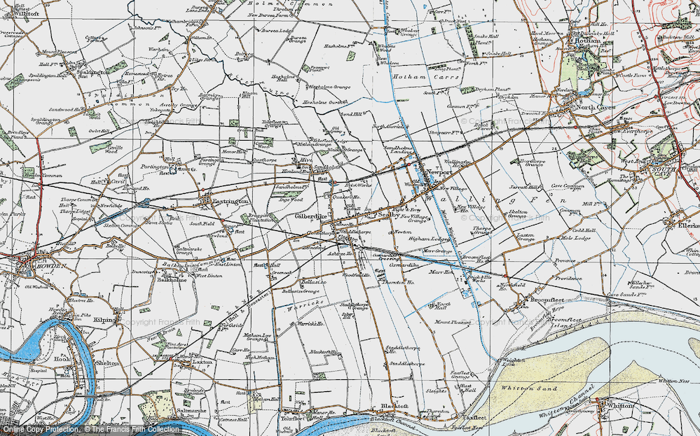Old Map of Gilberdyke, 1924 in 1924
