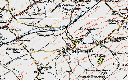 Old map of Gilcrux in 1925