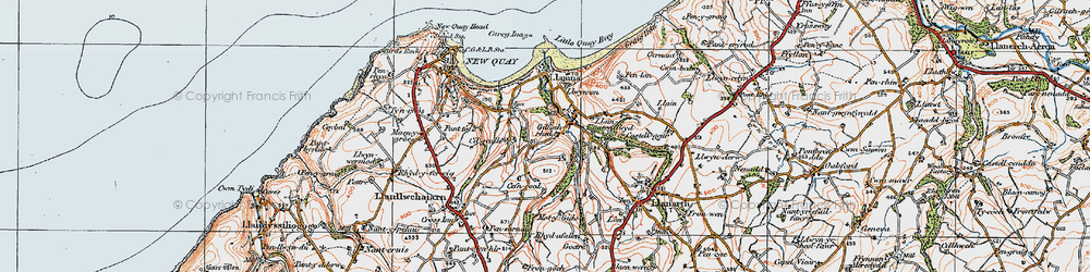 Old map of Gilfachreda in 1923