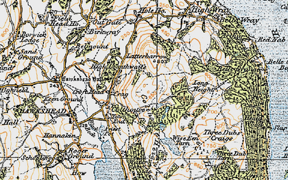 Old map of Gillbank in 1925