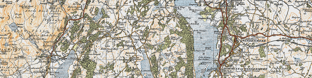 Old map of Gillbank in 1925