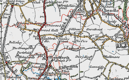 Old map of Gillbent in 1923