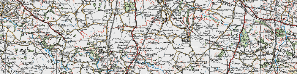 Old map of Gillbent in 1923