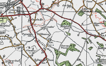 Old map of Gillmoss in 1923