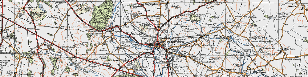 Old map of Gillway in 1921