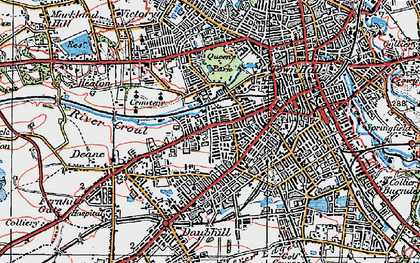 Old map of Gilnow in 1924
