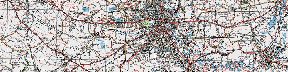 Old map of Gilnow in 1924