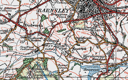 Old map of Gilroyd in 1924