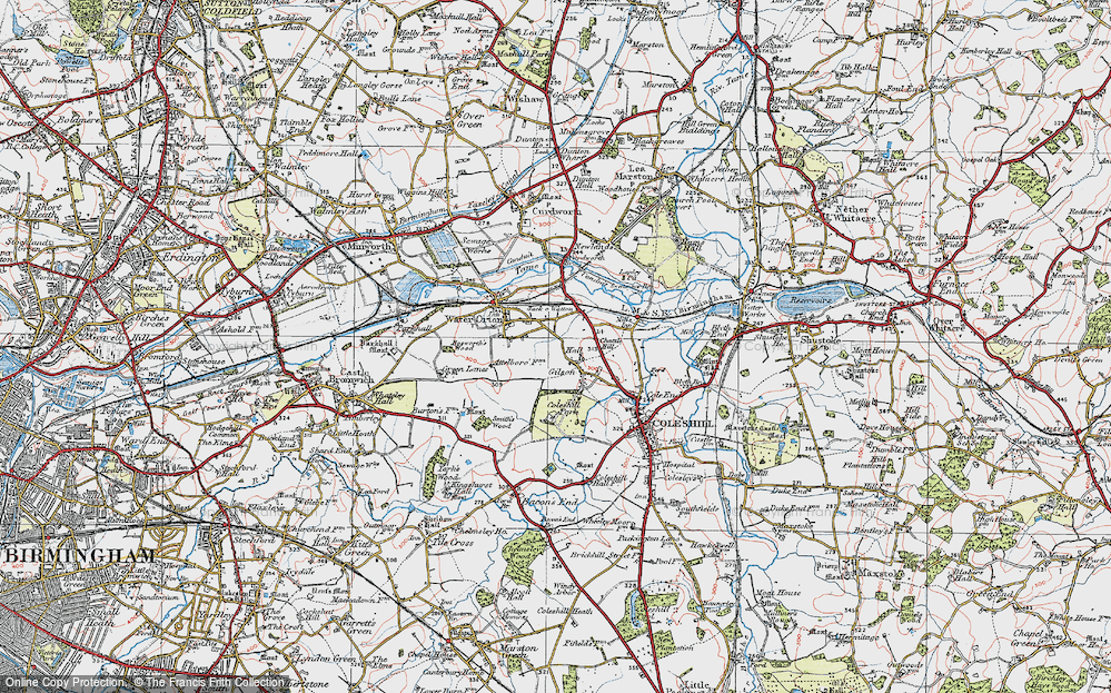 Old Map of Gilson, 1921 in 1921