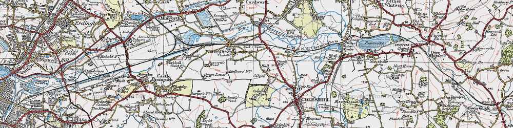 Old map of Gilson in 1921