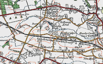 Old map of Gilver's Lane in 1920