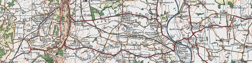 Old map of Gilver's Lane in 1920