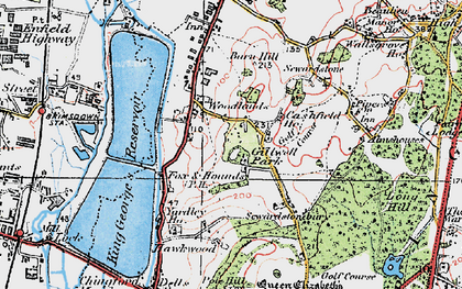 Old map of Gilwell Park in 1920