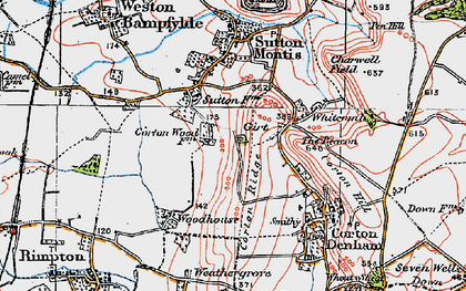 Old map of Girt in 1919