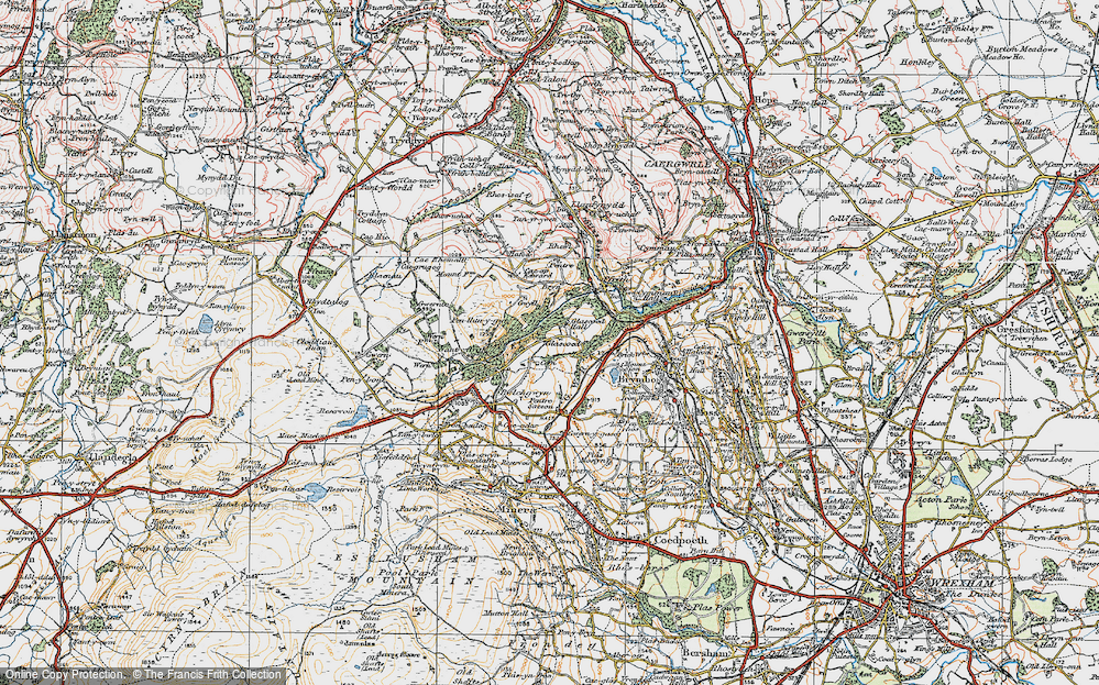 Historic Ordnance Survey Map of Glascoed, 1924