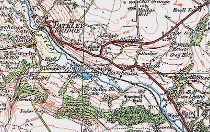 Old map of Brownstay Ridge in 1925