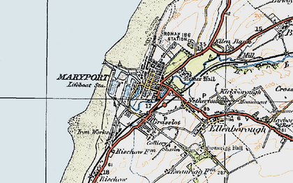 Old map of Glasson in 1925