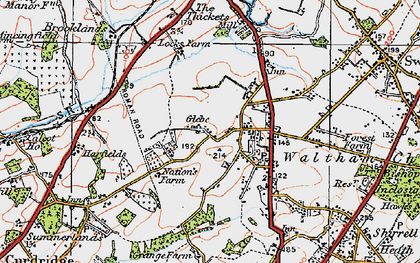 Old map of Glebe in 1919