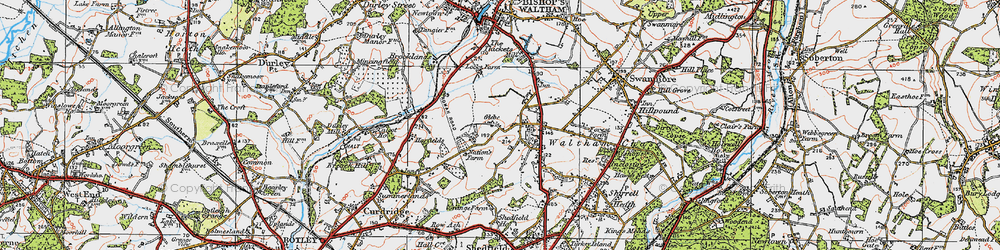 Old map of Glebe in 1919